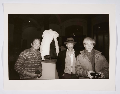 Robert Rauchenburg, Joseph Bueys, Andy Warhol, Berlin, 1982, Silver Gelatin Photograph