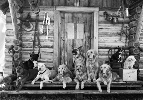 The Gang at Little Bear Ranch, McLeod, Montana, 1995, Silver Gelatin Photograph, Ed. of 10