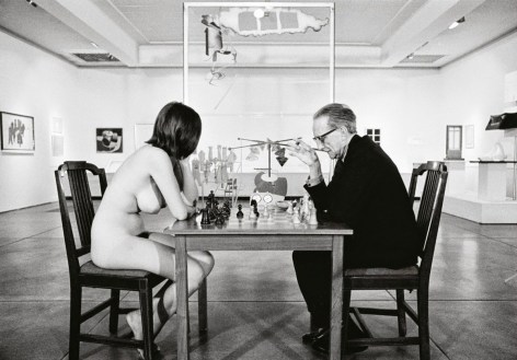 Julian Wasser Marcel Duchamp Playing Chess with a Nude Eve Babitz, 1963&nbsp;&nbsp;&nbsp; &nbsp;