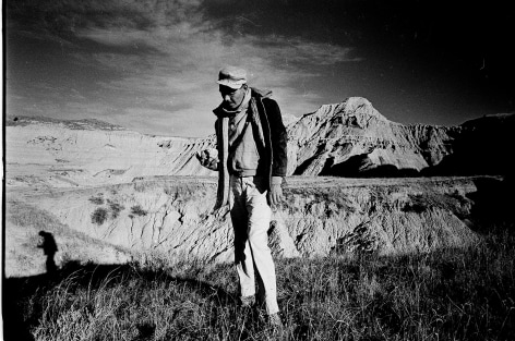 Man on mountain,&nbsp;Pine Ridge Reservation, South Dakota,&nbsp;1963, Silver Gelatin Photograph