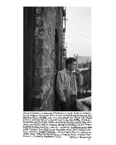 Heroic Portrait of Jack Kerouac on Fire Escape, New York, 1953, Silver Gelatin Photograph