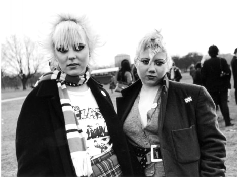 Punks at Sid Vicious Memorial March, London, 1979, Archival Pigment Print