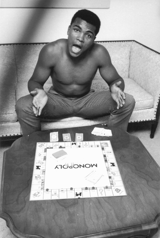 Muhammad Ali (Cassius Clay) Playing Monopoly, Louisville, Kentucky, 1963