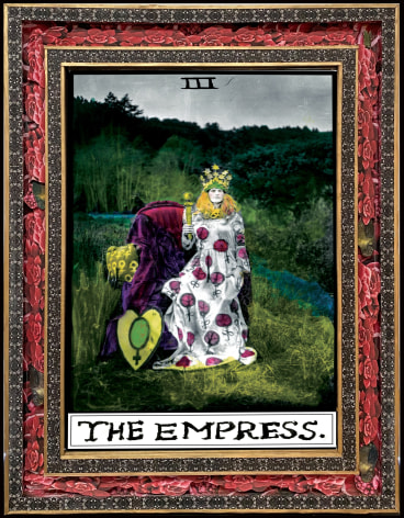 The Empress, 2021, Hand Colored Photographic Scultpure