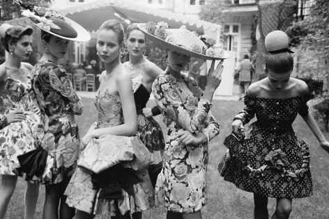 Lacroix Haute Couture, Parisian Garden, Paris, 1988, Silver Gelatin Photograph, Ed. of 30