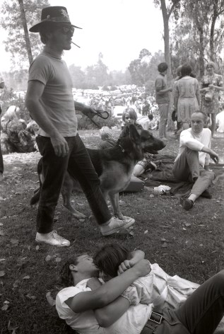 Love In, Man with Dog, Los Angeles, 1968