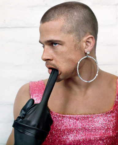 Mark Seliger Brad Pitt (Pink Dress), 1998