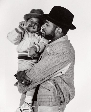 Jam Master Jay with his son, New York City, 1988, Archival Pigment Print