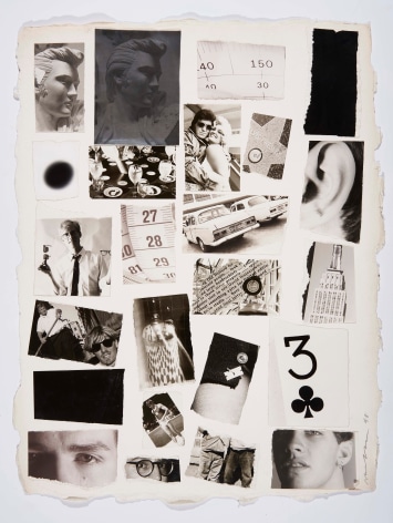 Elvis, 1998, Silver Gelatin Photograph Collage on hand-made Rag Paper