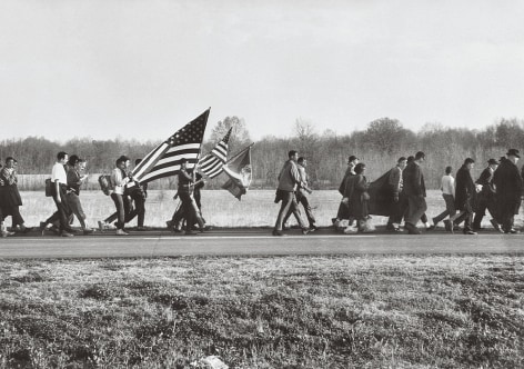 On the Road, Selma March, Alabama, 1965, Silver Gelatin Photograph