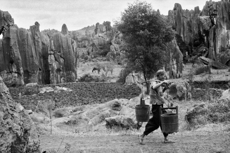 China, Porters (Man walking with water), 1957