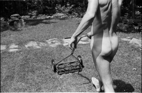Pat Scarlett mowing Lawn (Frame 15), 1993, Archival Pigment Print