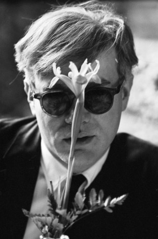 Andy Warhol (with Flower), 1963&nbsp;&nbsp;&nbsp;