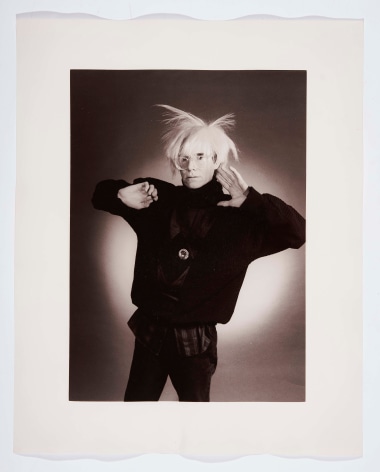 Andy Modeling III, 1985, Silver Gelatin Photograph