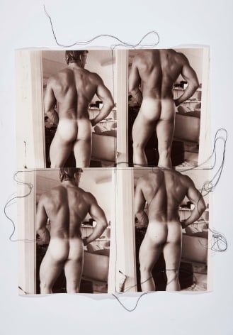 L.A. Apartment, West Hollywood, 1996, Silver Gelatin Photograph Collage with fiber strand