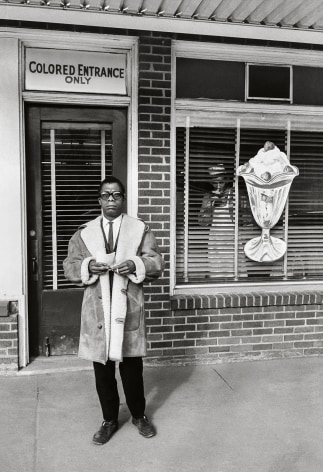 James Baldwin, Colored Entrance, Durham, North Carolina, 1963, Silver Gelatin Photograph