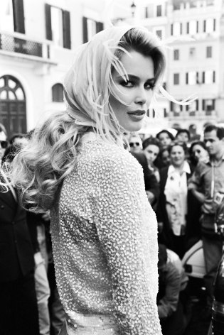 Claudia Schiffer in Rome, Valentino, 1994, Silver Gelatin Photograph, Ed. of 30