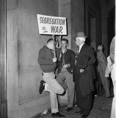 Segregationists gathered at the Tennessee Capitol, Nashville, 1956, Archival Pigment Print