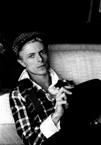 Bowie, Portrait with Cap, Los Angeles, 1975, Silver Gelatin Photograph