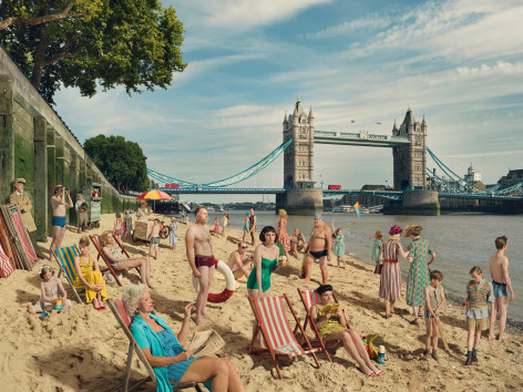 Bathing by Tower Bridge, 2018, C-Print