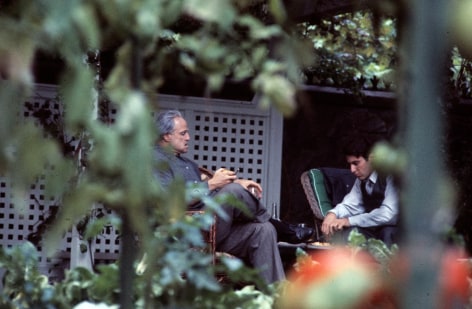 In the Garden, Marlon Brando and Al Pacino on the Set of &quot;The Godfather&quot;, New York, 1971, Archival Pigment Print