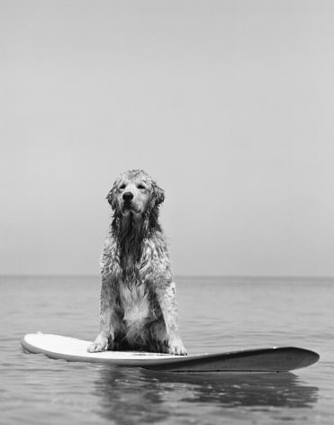 Blue on his longboard, Golden Beach, Florida, 1994, Silver Gelatin Photograph, Ed. of 10