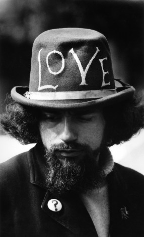 Steve Schapiro Hippie with &quot;Love&quot; Hat, Haight Ashbury, San Francisco, 1967