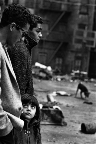 Two Men and a Girl, East Harlem, 1959, Silver Gelatin Photograph