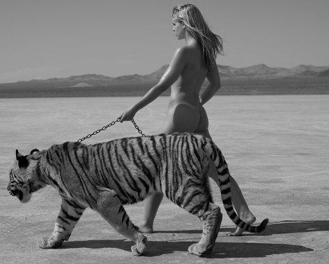 Daily Walk II (Kerstin Walks the Tiger), 2008 , Archival Pigment Print