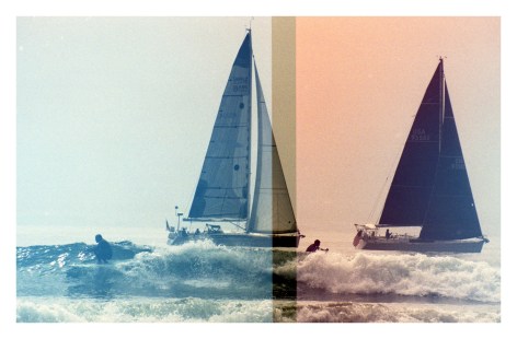 Josh Farberow and Sailboats, Malibu, 2024, Archival Pigment Print