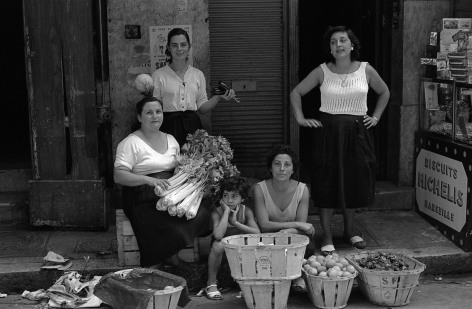 Woman Selling Vegetables in Marseille, France, 1956