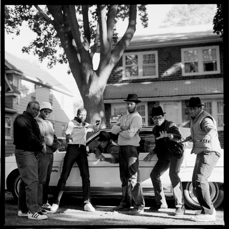 &#039;A Great Day in Hollis&rsquo; &nbsp;Run DMC and the Hollis Crew, Hollis, Queens, 1984, Archival Pigment Print