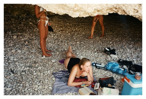 Saarah Knapp at cave opening in Myrtos, 2021, Archival Pigment Print