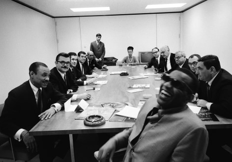 Steve Schapiro, Ray Charles, Board Room, New York, 1966