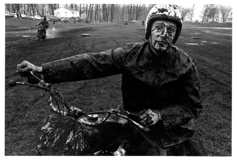 Copyright Danny Lyon / Magnum Photos, Racer, Shererville, Indiana, from The Bikeriders, 1965