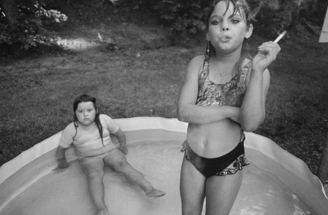 Amanda and Her Cousin Amy&nbsp;Valdese, North Carolina,&nbsp;1990, Silver Gelatin Photograph