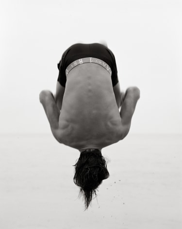 Backflip, (with sand), Paradise Cove, 1987&nbsp;, Silver Gelatin Photograph