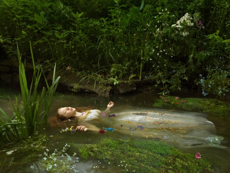 Ophelia after Millais, 2018, C-Print