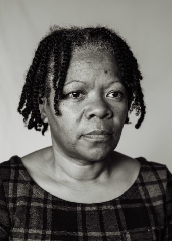 Portraits of Ana Maria Jeremias taken throughout the duration of this project-over four months - inspired by her portrait at age nine on the document from her arrival in Portugal. Lisbon, Portugal, 2024