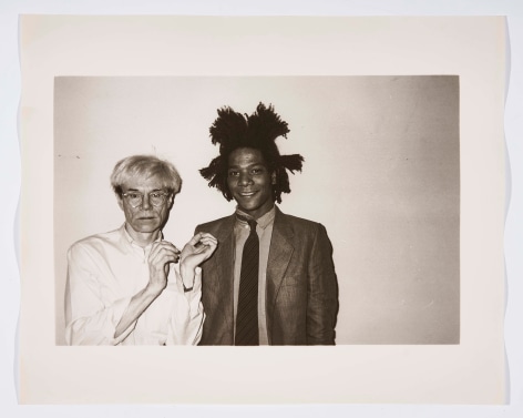 Andy and Basquiat, 1982, Silver Gelatin Photograph