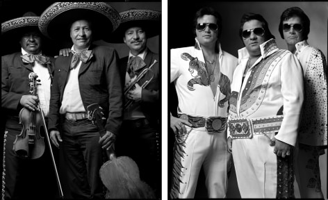 Mariachis / Elvis Impersonators,2002/2000, Archival Pigment Print