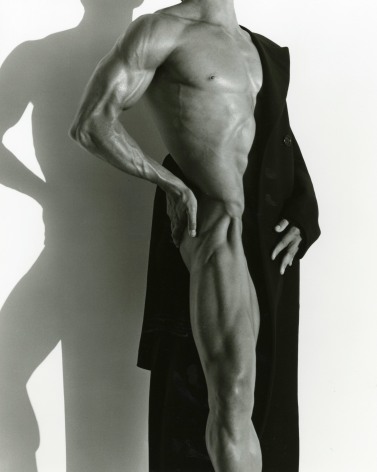 Herb Ritts, Male Nude with Top Coat, Los Angeles, (T 065-1), 2000