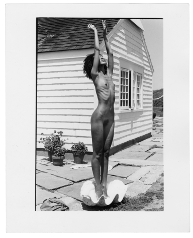 Model Pat Cleveland at Andy&#039;s Montauk House, 1981, Silver Gelatin Photograph