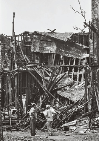 The bombed-out remains of the 16th Street Baptist Church, which claimed the lives of four little girls, May&nbsp;1963, Silver Gelatin Photograph