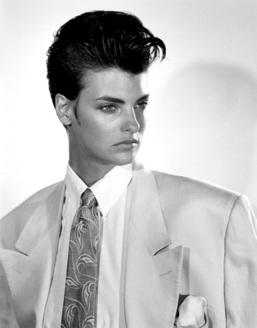 Linda Evangelista in Versace, Los Angeles, California, 1988
