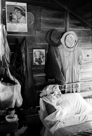 Migrant Cabin Interior, Arkansas, 1961, Silver Gelatin Photograph