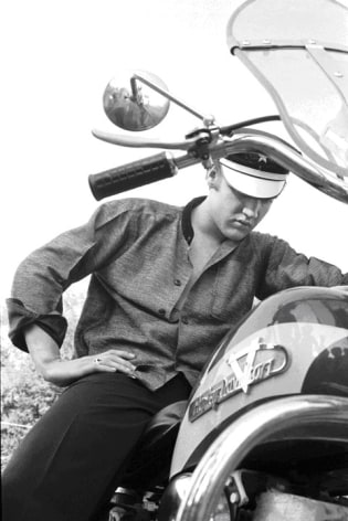 Alfred Wertheimer, Elvis on His Harley, 1956