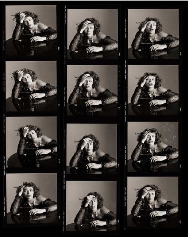 Kelly LeBrock as Sloth, Contact Sheet, Los Angeles, 1985, Archival Pigment Print, Combined Ed. of 15