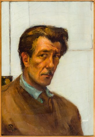 Franz Kline (1910&ndash;1962), &quot;Self-Portrait,&quot; 1945. Oil on canvas, 19 3/8 x 13 1/2 in.