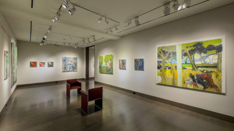 Installation, "Cornelia Foss: Little Red": Gallery 3, looking northwest